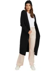 Women's Thin Knitted Button Cardigan Jacket Casual Versatile Long Style