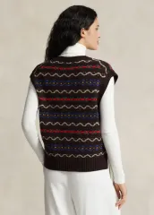 Autumn and winter new popular vest, unique and high-end style, layered knitted vest