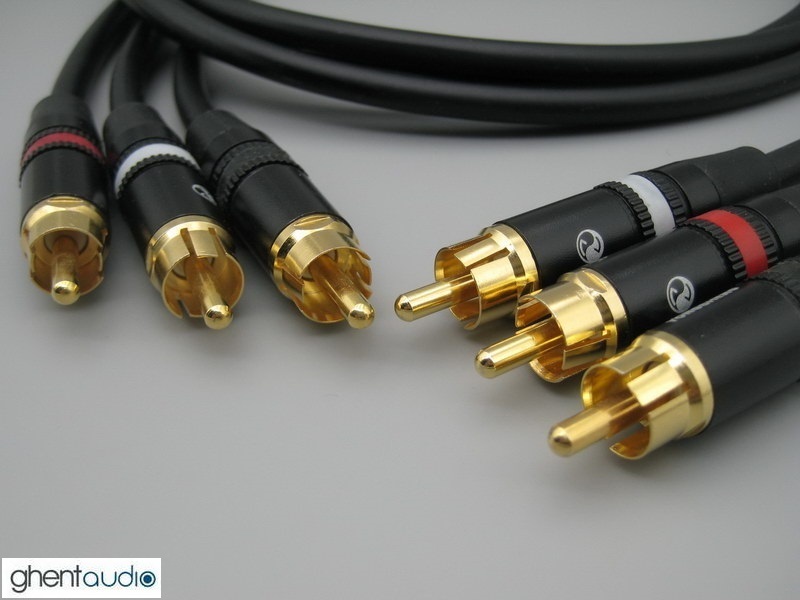 A11(3CH) --- Color-coded 3CH Canare L-4E6S RCA Cables (3pcs)