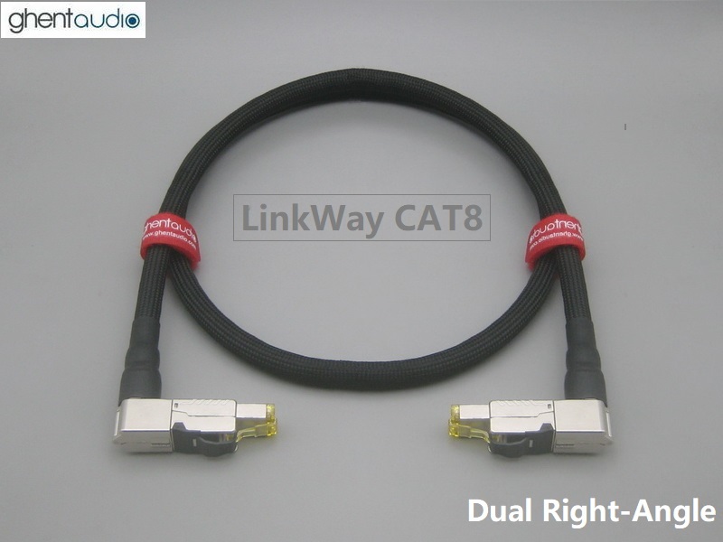 ET12(C) Linkway CAT8 Dual Right-Angle Ethernet Cable (JSSG360)