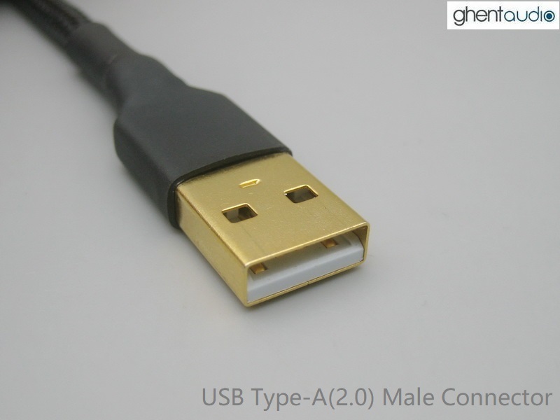 (U05) Type-A to micro-USB Silver-plated USB Cable