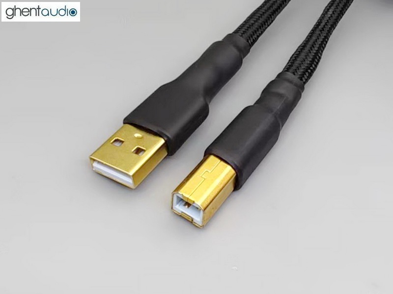 (U01) Type-A to Type-B Silver-plated USB Cable