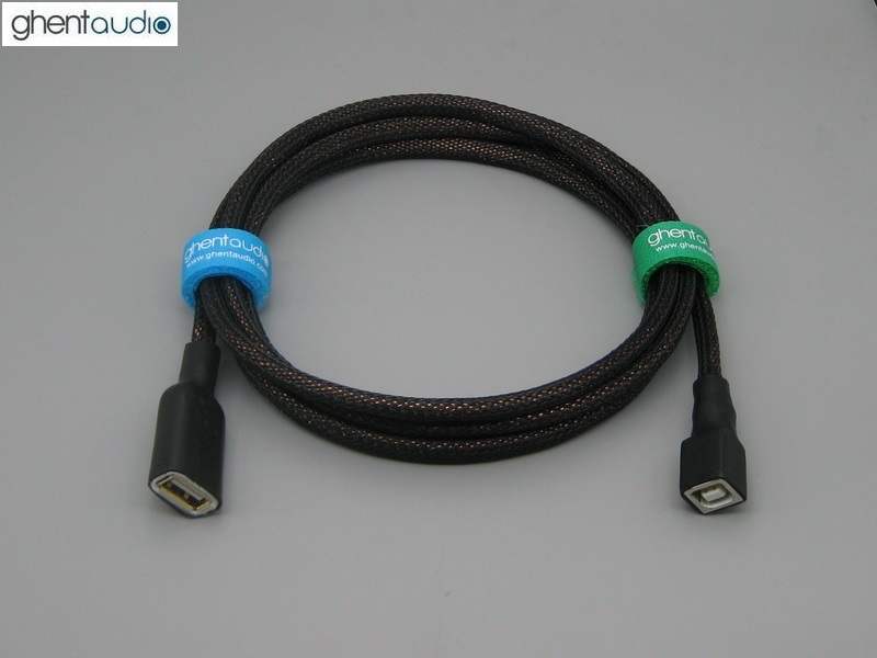 (U08) Type-A(Female)  to Type-B(Female) Extension Silver-plated USB Cable