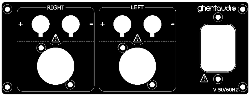 (AR1-BP2-1) Stereo Rear-plate for A series