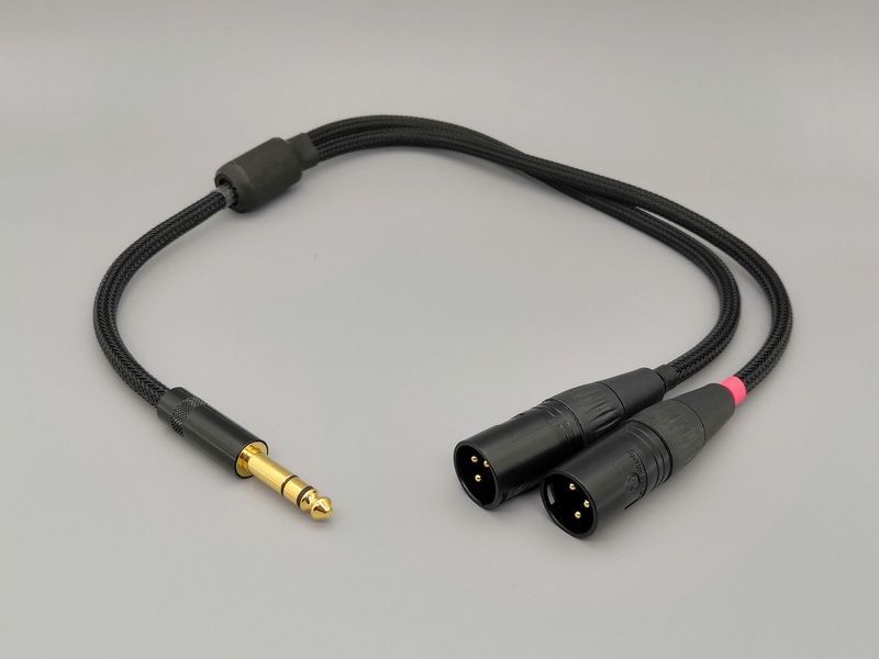 C05 --- 6.35mm TRS to unBalanced XLR 4N-OFC Y-cable