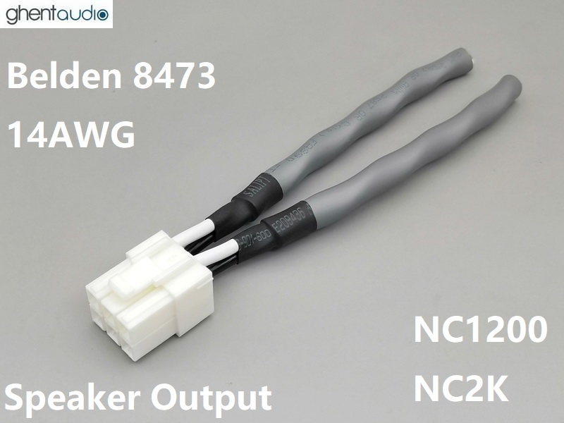 Spk-15 Speaker harness for Hypex NC1200 NC2K (Belden 14AWG)
