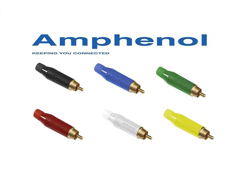 A21 --- Mogami 2534 & Amphenol ACPR colored RCA Cable (1pc)