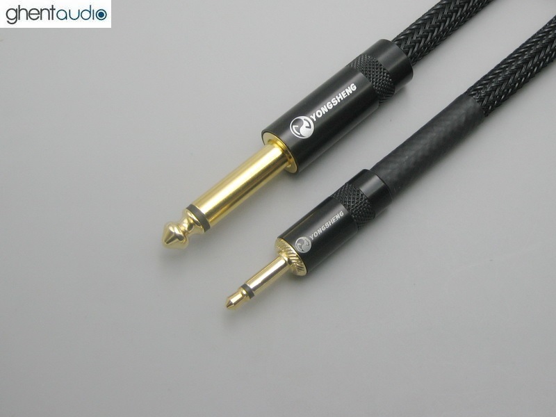 D16 --- 6.35mm TS(M) to 3.5mm TS(M) Mono 4N-OFC Cable