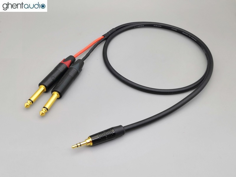 D17---3.5mm TRS to 2 x 6.35mm TS Mogami 2534 Stereo Cable (1pc)
