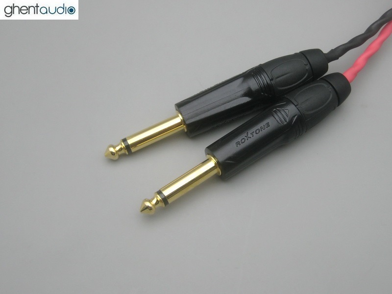 C09 --- 6.35mm TRS to TS(M+M) Canare L-4E6S Stereo Y-cable