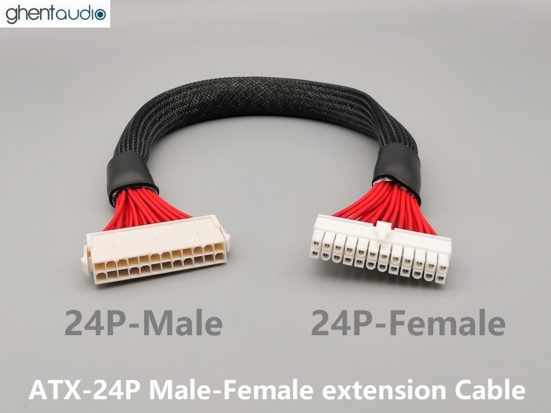 (PC02) ATX-24P Male to Female 18AWG Extension Cable (JSSG360)