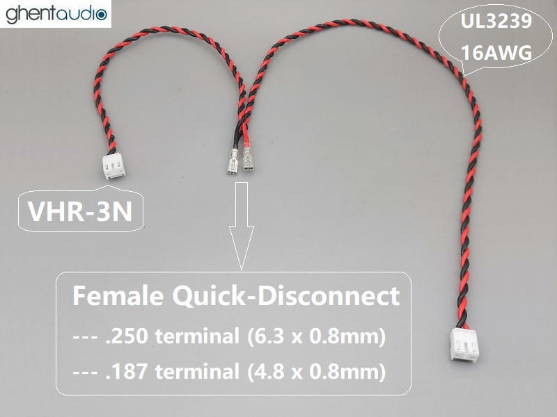 Psc-21 Mains Y-cable to power two amps (Silicone UL3239 16awg)