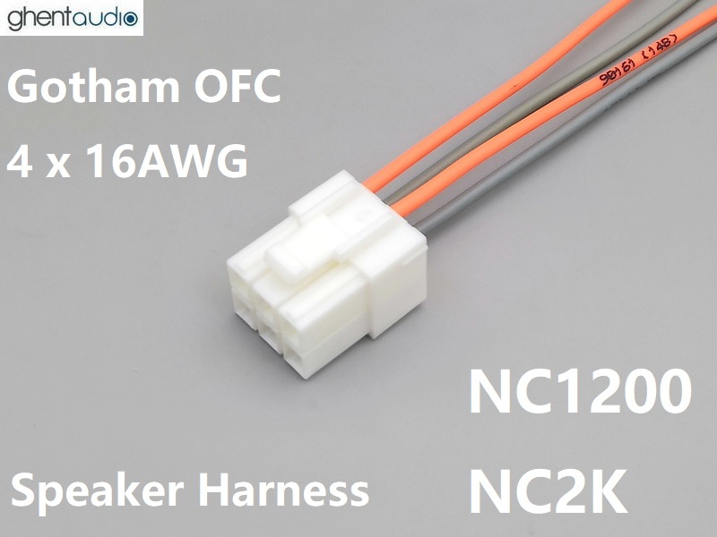 Spk-18 Speaker harness for Hypex NC1200 NC2K (Gotham OFC 16AWG)