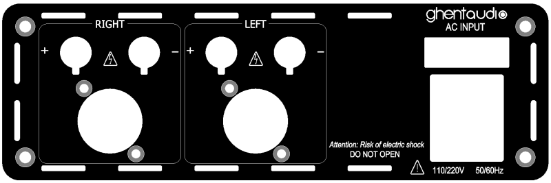 (BR1-BP2-2) Stereo Rear-plate (Fused) for B-series