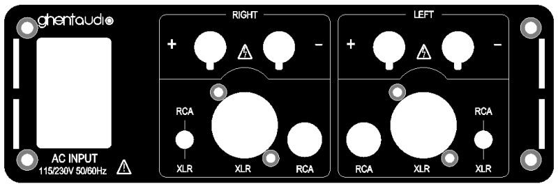 (BR2-BP2-3) Stereo(Dual Mono) Rear-plate for B-series
