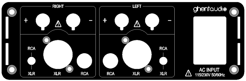 (BR1-BP2-3) Stereo(Dual Mono) Rear-plate for B-series