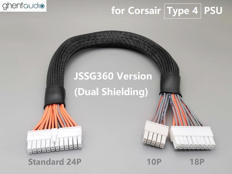 (PC03) Corsair Type 4 (18P+10P)---24P ATX Cable