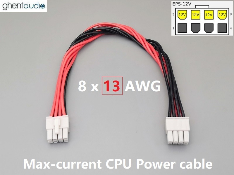 (PC18) Max-current 13AWG 8P-CPU/EPS Power Cable