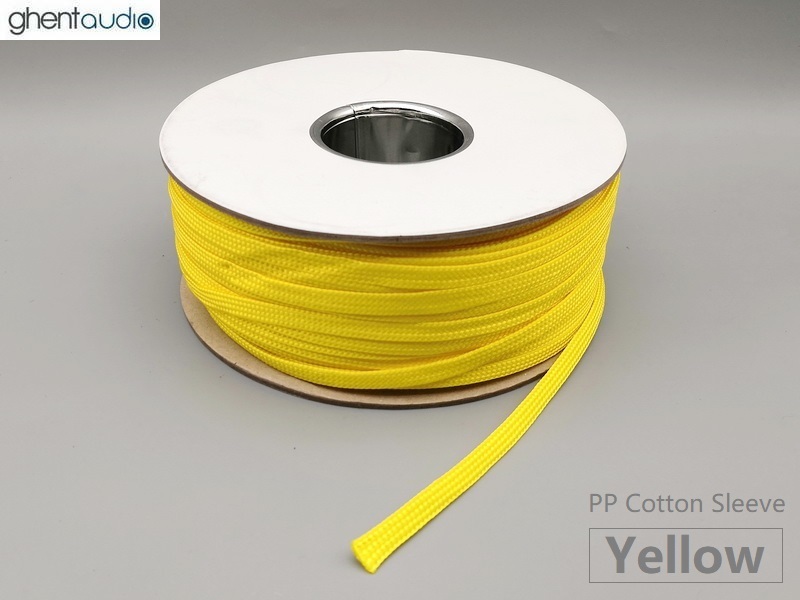 (PPC-YEL) Yellow PP Cotton Expandable Sleeving (1m)