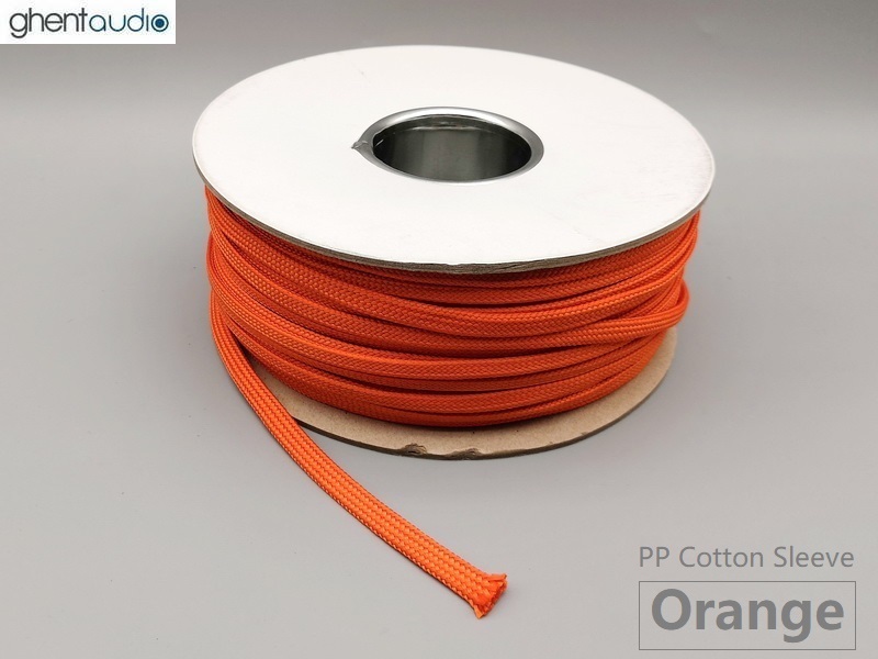 (PPC-ORG) Orange PP Cotton Expandable Sleeving (1m)