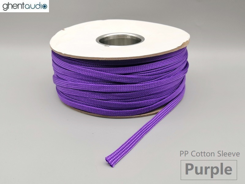 (PPC-Pur) Purple PP Cotton Expandable Sleeving (1m)