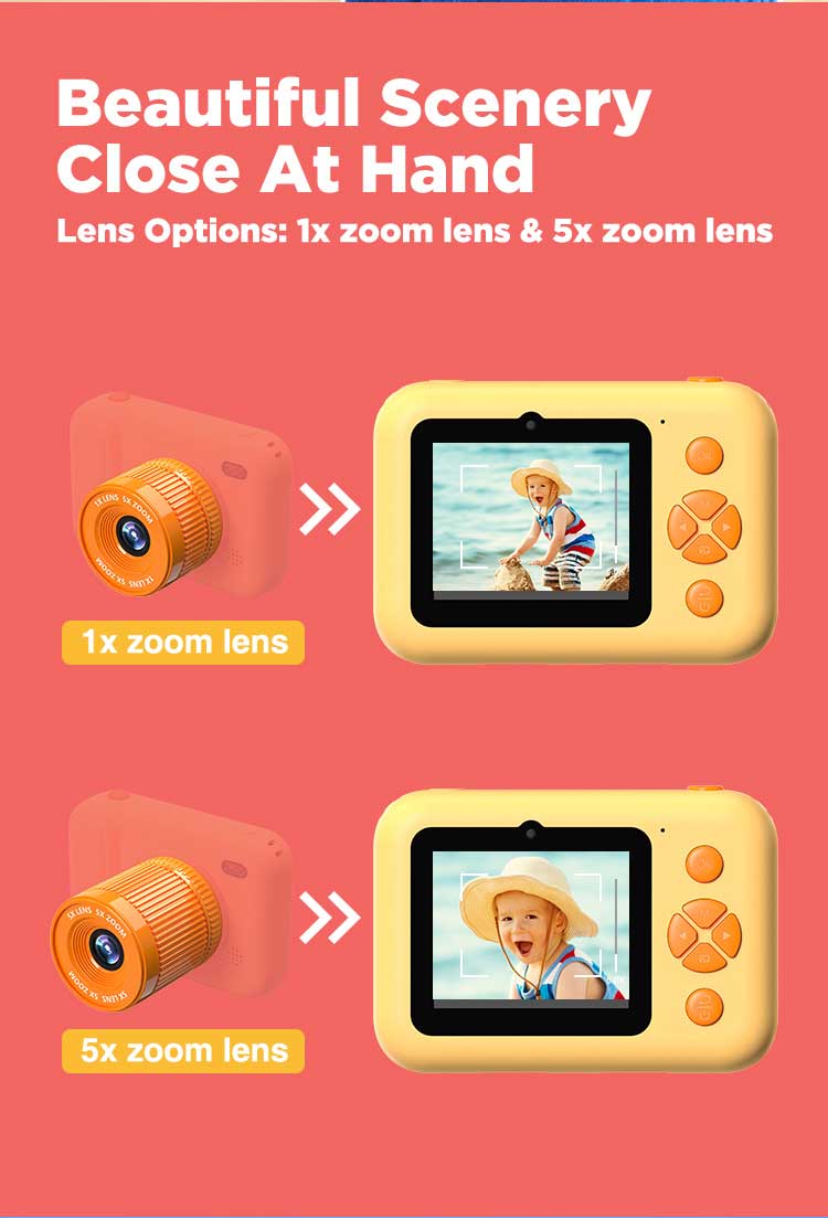 2024 new design kids instant camera toys CT-P14 details pic 4