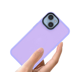 iPhone15 PC+TPU Frosted semi-transparent Phone Case Manufacturer