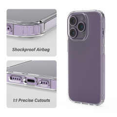 iPhone15pro PC+TPU Clear Phone Case Manufacturer