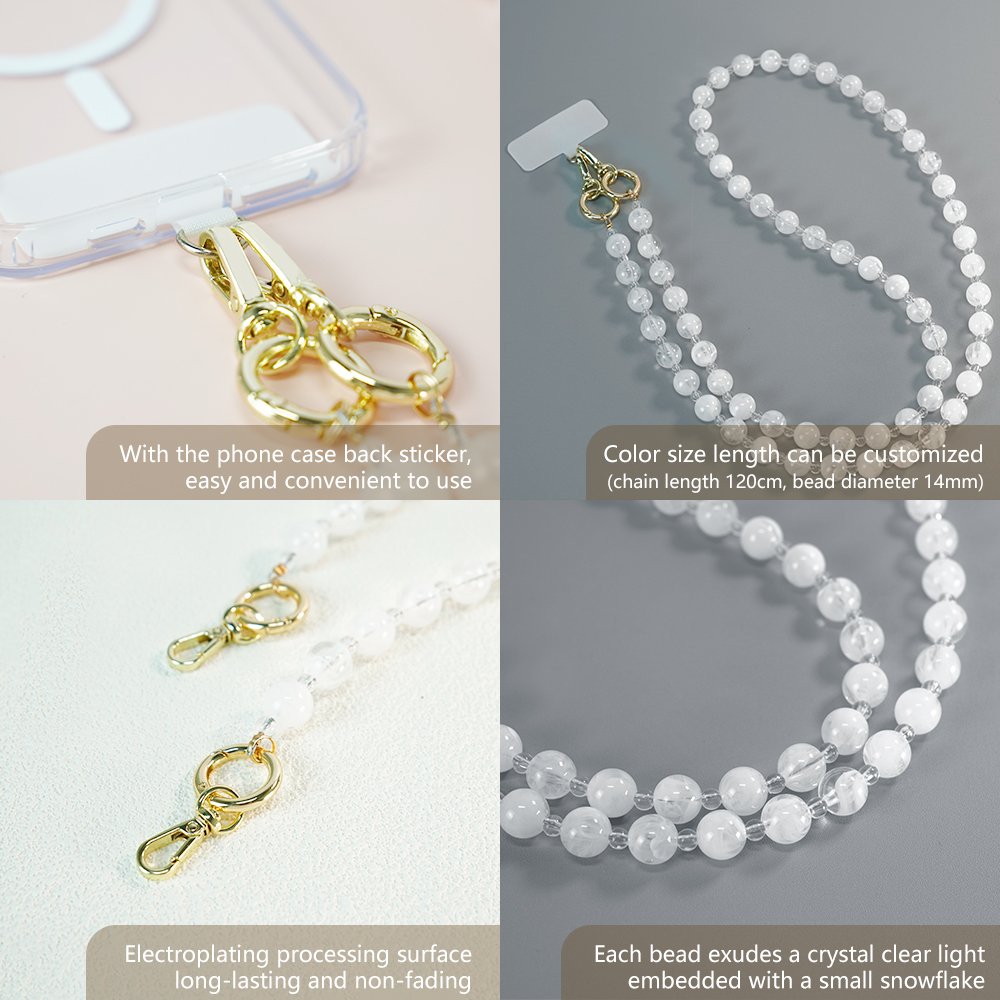 Crystal Ice Beads Chain Lanyard Manufacturer
