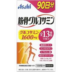 【代买】朝日 Asahi 筋骨葡萄糖胺+鲨鱼软骨素护骨骼 90天