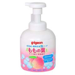 贝亲新生婴儿桃叶精华泡沫洗发沐浴露二合一 450ml