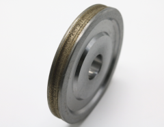 Ground glass metal-bonded diamond grinding wheel