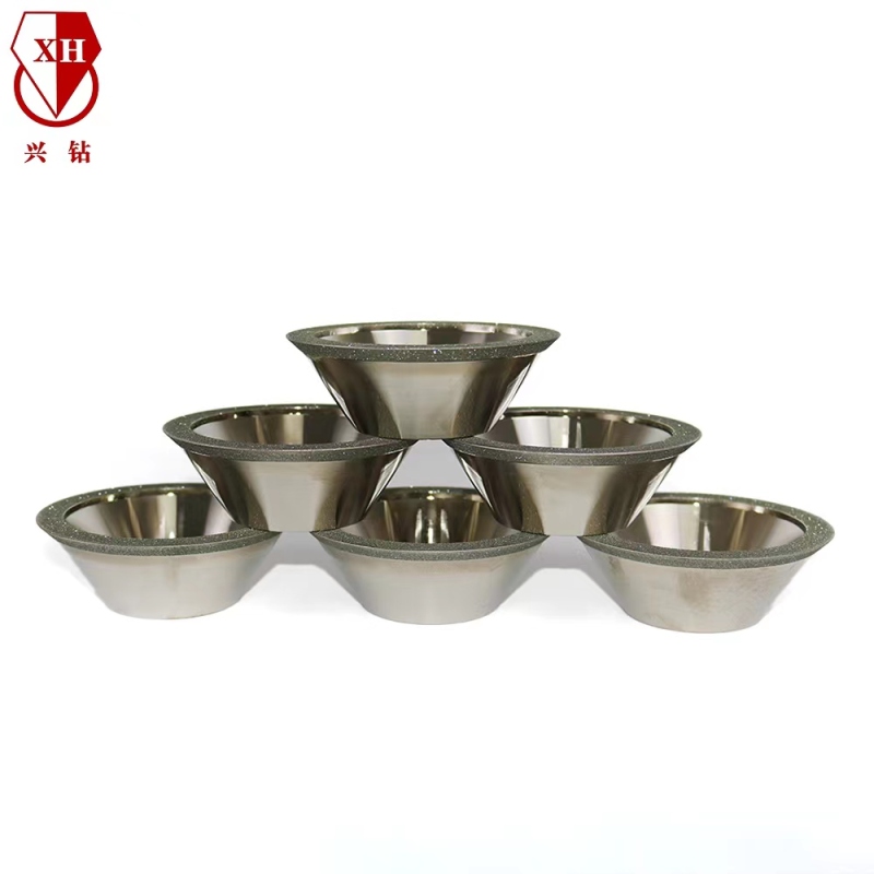 100 Beveled Bowl Type Electroplated Diamond Grinding Wheel