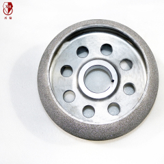 Brazed diamond grinding wheel, rubber tire, wear-resistant wheel
