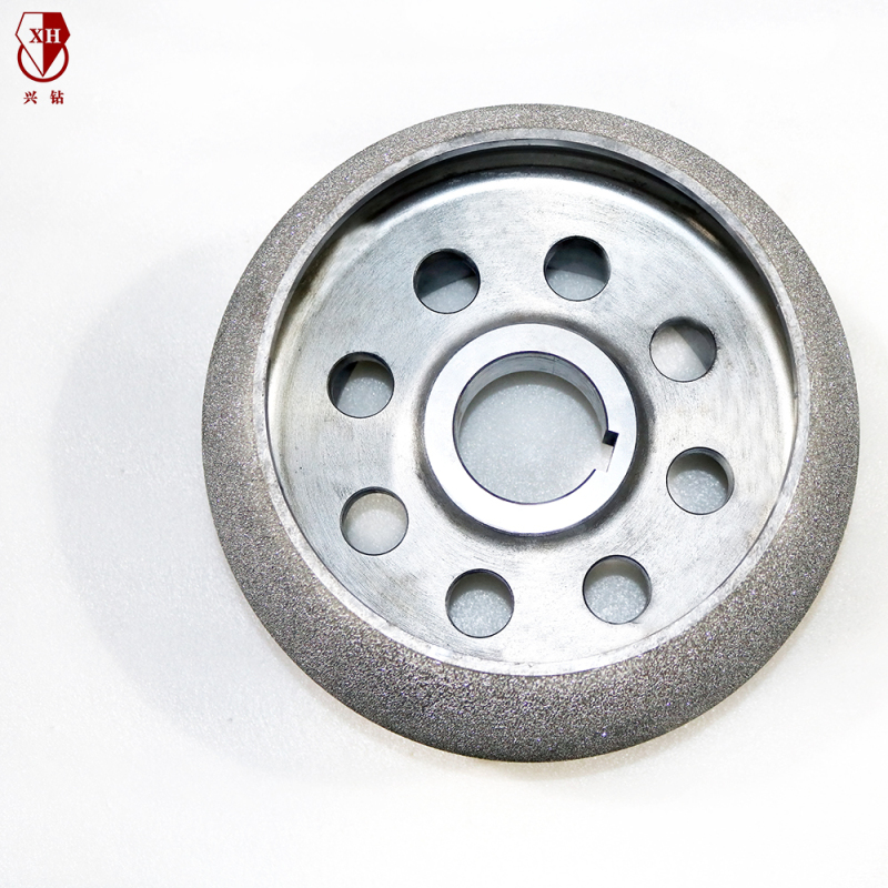 Brazed diamond grinding wheel, rubber tire, wear-resistant wheel