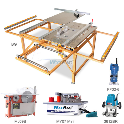 Sierra de mesa plegable multifuncional MJ-09BG