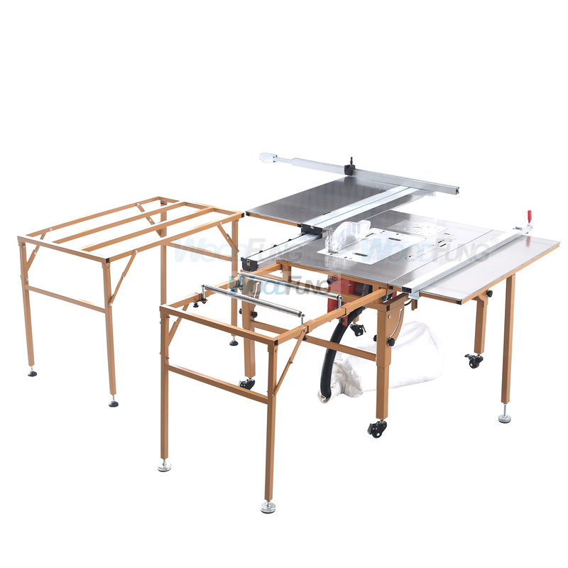 MJ-09BR Small type mini sliding table saw with scoring sawblade