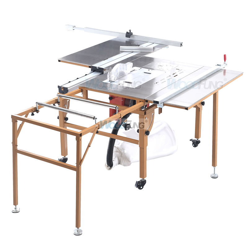 MJ-09BR Small type mini sliding table saw with scoring sawblade