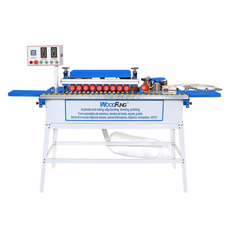 MY-07 Mini Automatic Edge Banding Machine With Gluing Trimming End Cutting Buffing Dust Collection Straight Curve MDF Edge Bander