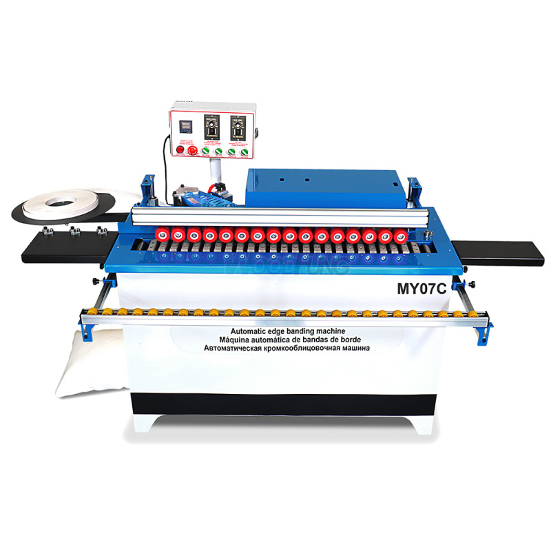 MY-07C Mini Automatic Edge Banding Machine Gluing Trimming End Cutting Buffing Dust Collection Straight MDF Automatic Feeding Edge Bander