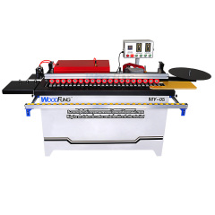 MY-05 Mini Semi-automatic Edge Banding Machine Gluing Trimming End Cutting Buffing Dust Collection Straight MDF Automatic Feeding Edge Bander