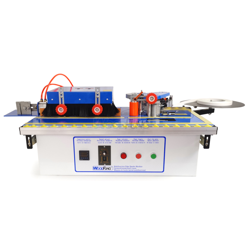 MY-06B Multifunctional Manual Edge Banding Machine With Gluing Trimming Pneumatic End Cutting Dust Collection Straight Curve Edge Bander