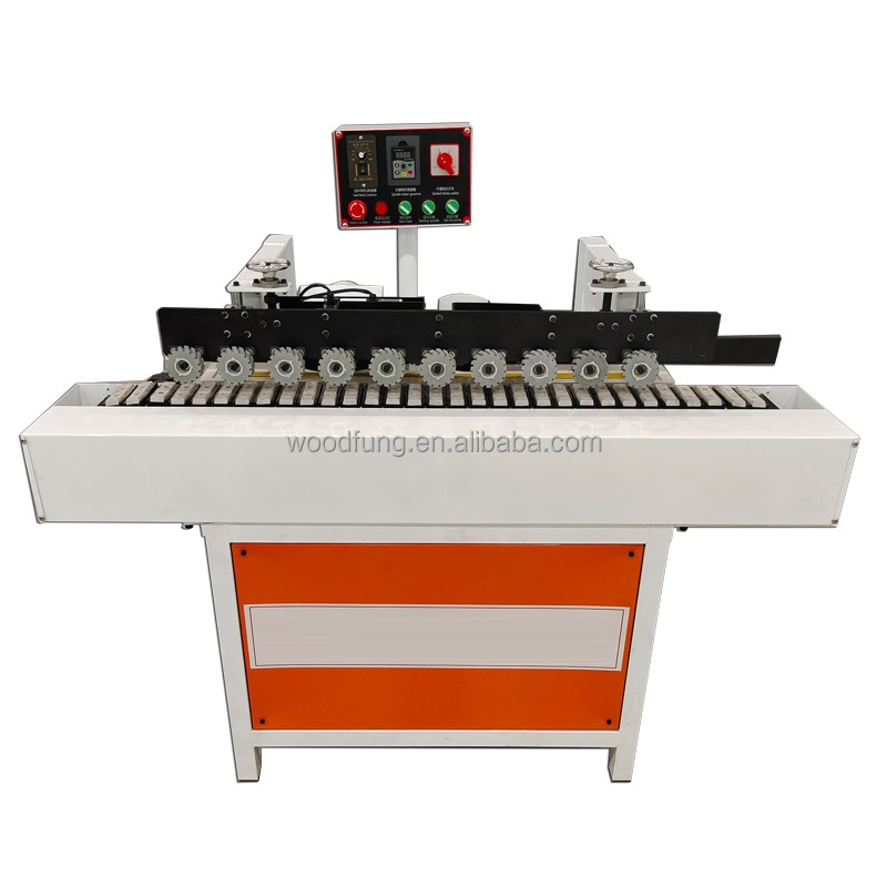 Slotting machine fully automatic side panel woodworking furniture aluminium cladding straight