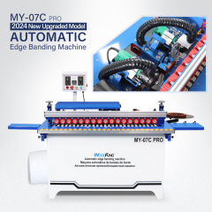 MY-07C pro Mini Automatic Edge Banding Machine Gluing Trimming End Cutting Buffing Dust Collection Straight MDF Automatic Feeding Edge Bander
