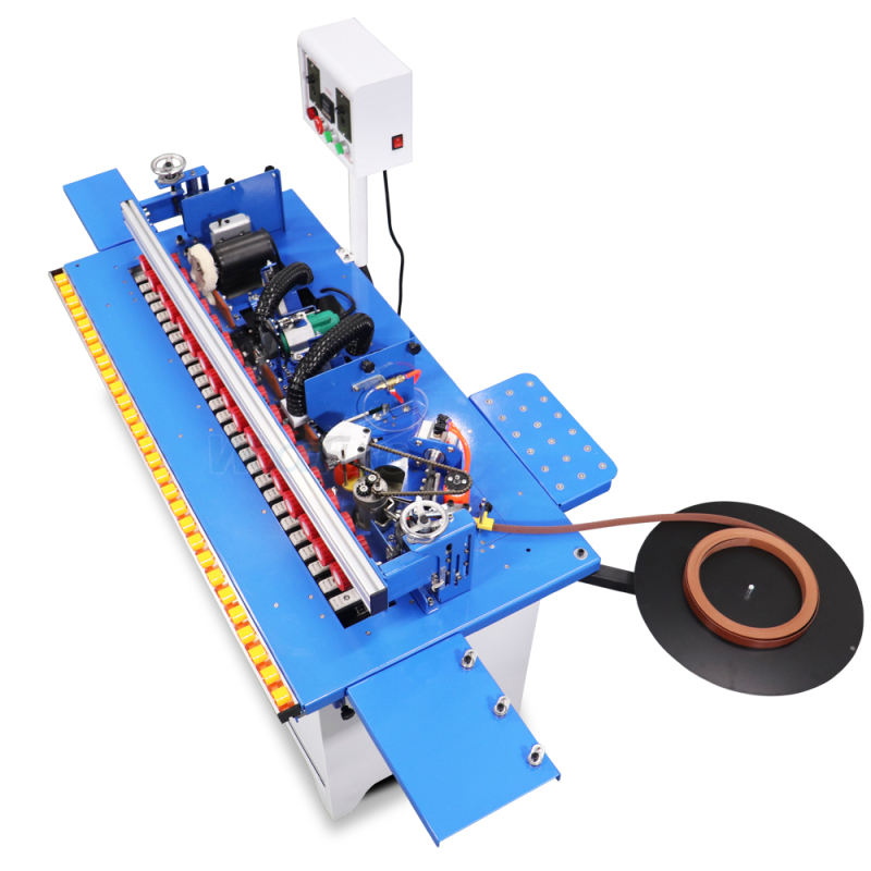 MY-07C pro Mini Automatic Edge Banding Machine Gluing Trimming End Cutting Buffing Dust Collection Straight MDF Automatic Feeding Edge Bander