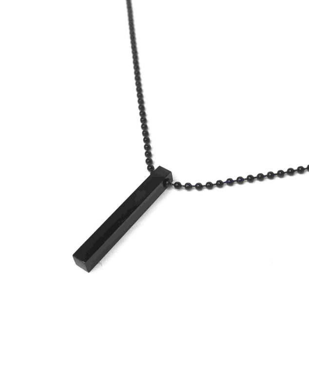 Minimal bar necklace (black)