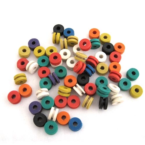 Doughnut Style Grommets,Mixed Color -BOX OF 100