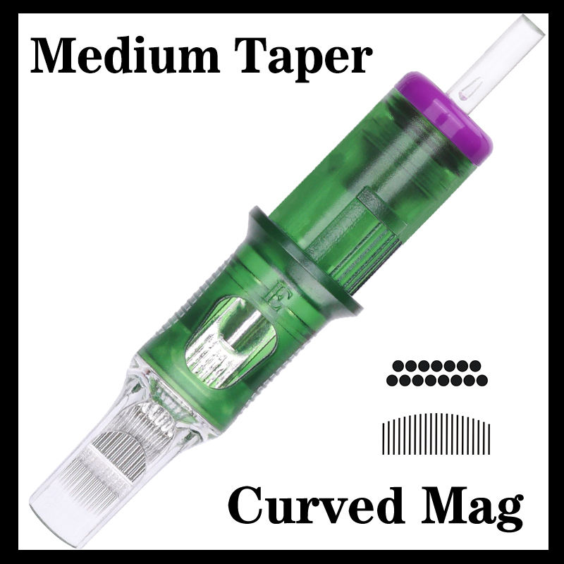 ELITE INFINI Needle Cartridge-Medium Taper Curved Magnum 0.35mm