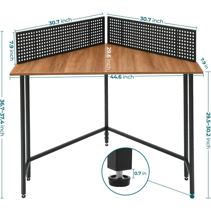 Nu-Deco Corner Corner Computer Desk MH23005