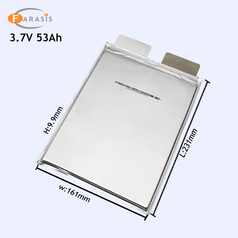 Grade A brand new 3.7V 53Ah nmc pouch rechargeable battery for forklift tricycle two wheeler motor etc